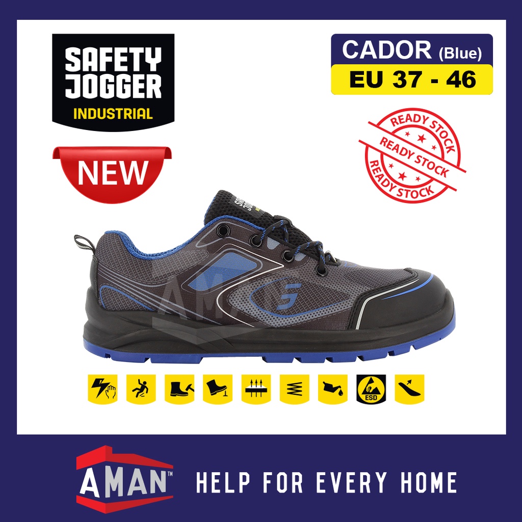 Safety Jogger Cador ESD S1P Sporty Safety Shoes Steel Toecap Midsole