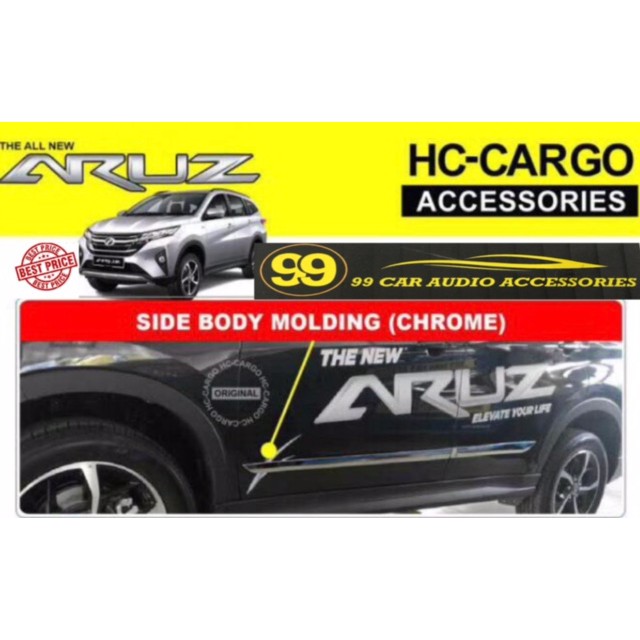 PERODUA ARUZ SIDE BODY DOOR MOULDING BODY MOULDING MOLDING CHROME