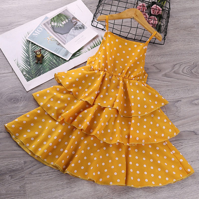 white christmas dresses Girls Floral Dress | Yellow Floral Design