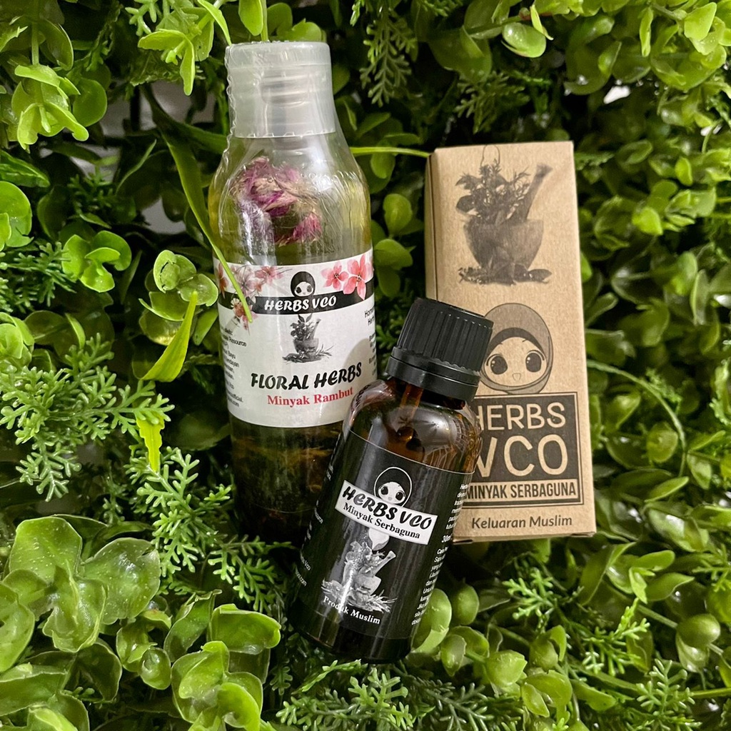 New Pack Herbs Vco Minyak Serbaguna Minyak Rambut Floral Herbs Ori