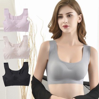 Fitness Breathable Sport Bra Casual Lingerie Solid Shoulder Strap Sexy  Seamless Removable Pad Underwear Women Yoga Running Bra - Sports Bras -  AliExpress
