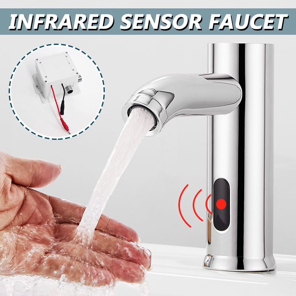 Stainless Steel Bathroom Automatic Infrared Sensor Sink Touchless ...