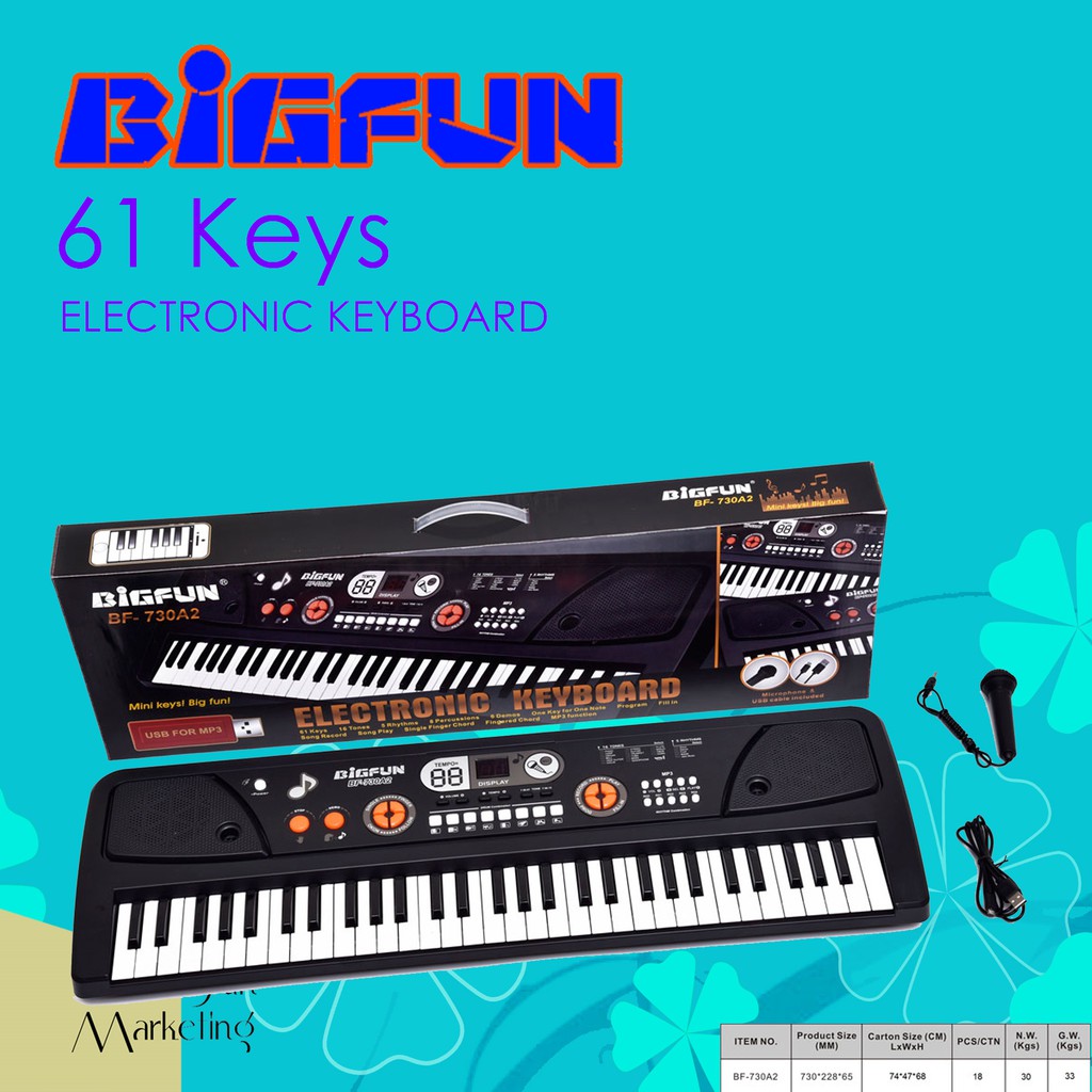 Bigfun 61 store keys piano