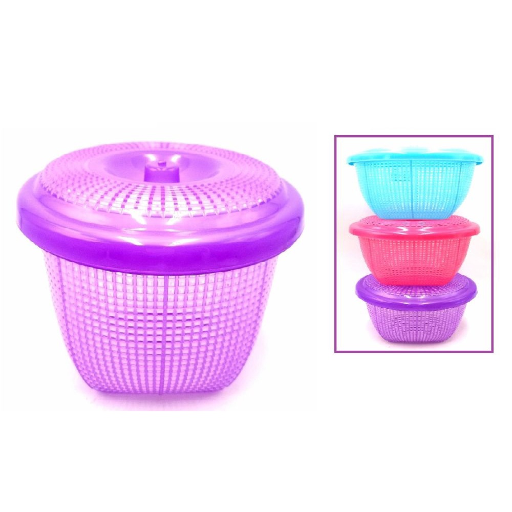 Plastic Egg Storage Basket With Cover Onion Garlic Basket / Bekas Telur ...