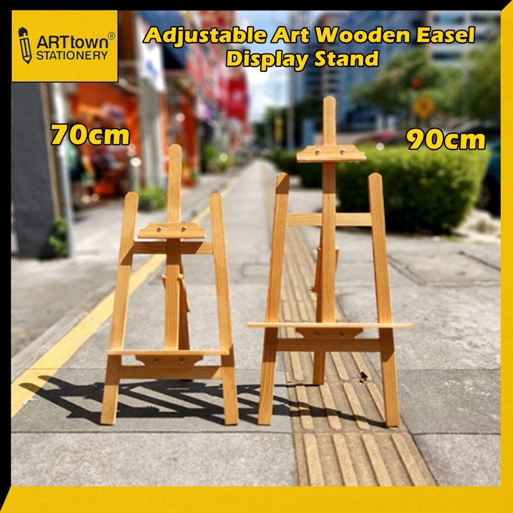 Adjustable Pine Wood Easel stand / Table Easel Shopee Malaysia