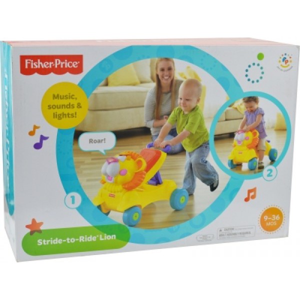 Fisher price walk and ride lion online