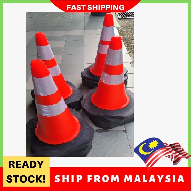 Safety Traffic Cone Rubber Base 30" /Safety Road Cone/PE Cones Traffic ...