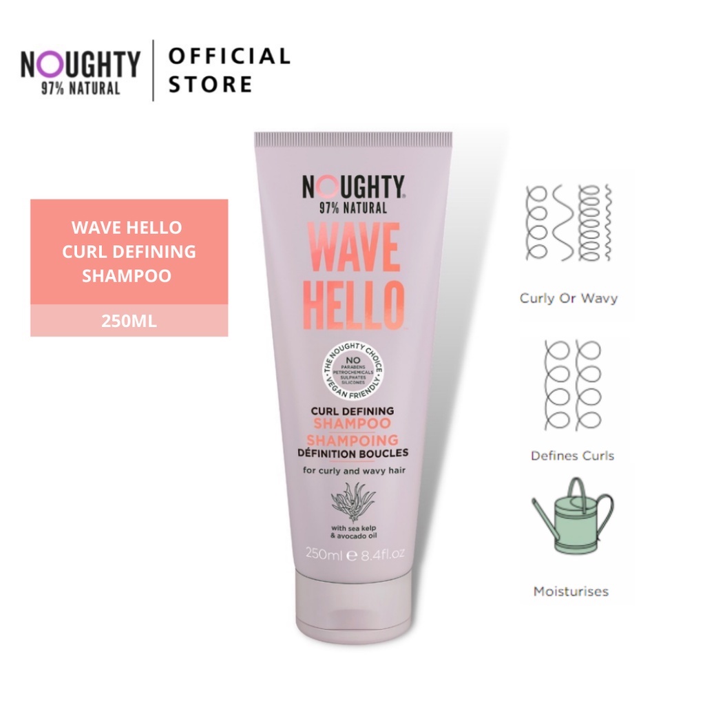 Noughty Wave Hello Shampoo (250ml) For Waves, Curls, Kinks Or Coils Shopee Malaysia
