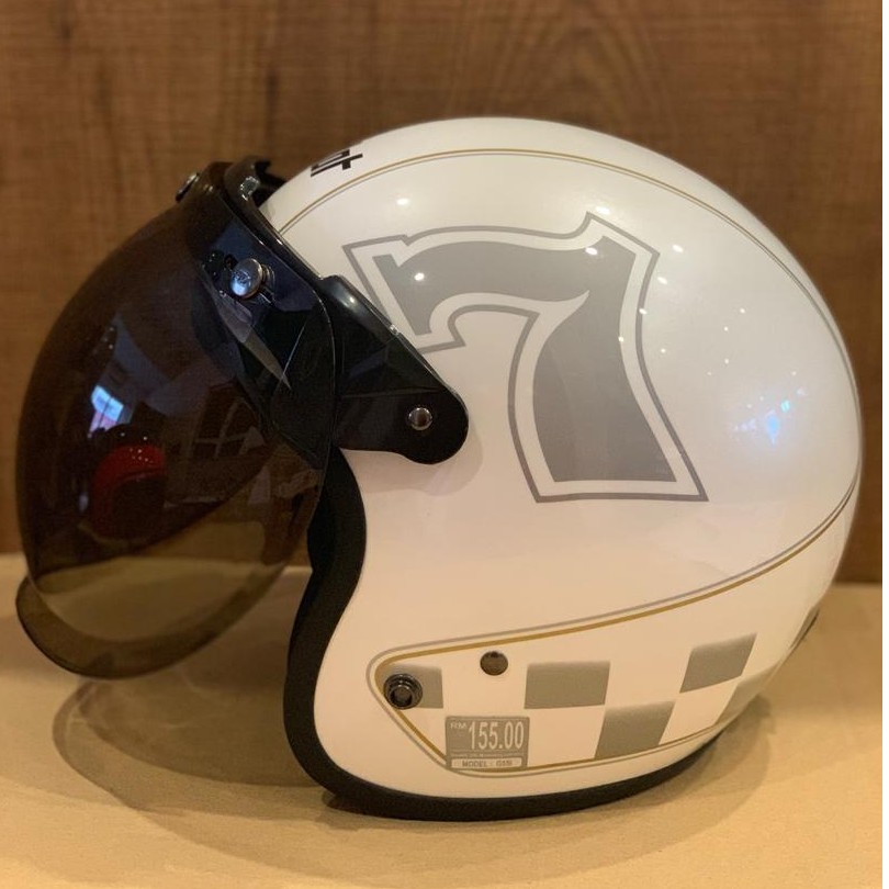 X DOT GLASS WHITE CAFE RACER | Shopee Malaysia