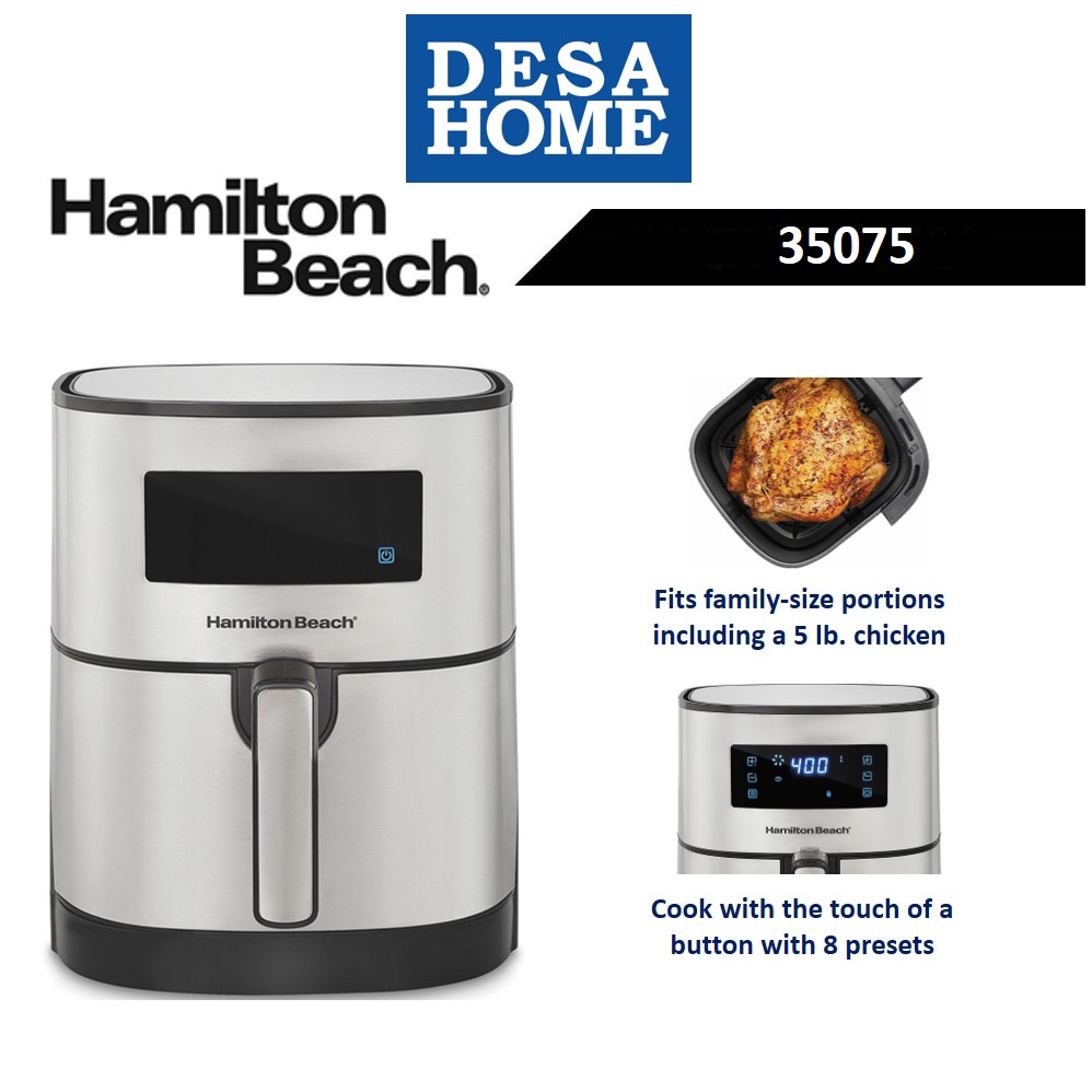 Hamilton Beach 5 Liter Digital Air Fryer with Nonstick Basket - 35075