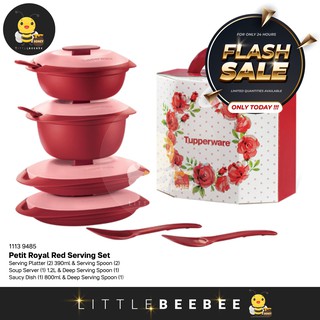 Tupperware Petit Royal Red Serving Set 