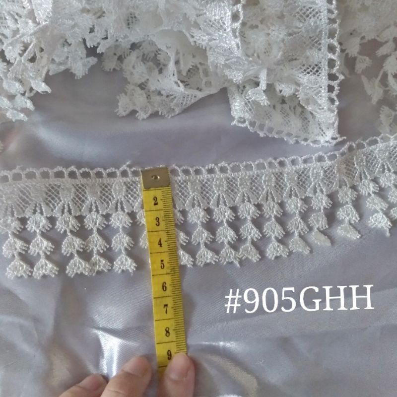 1 meter Renda Berjurai White Lace Renda Putih Halus Princess Lolita ...