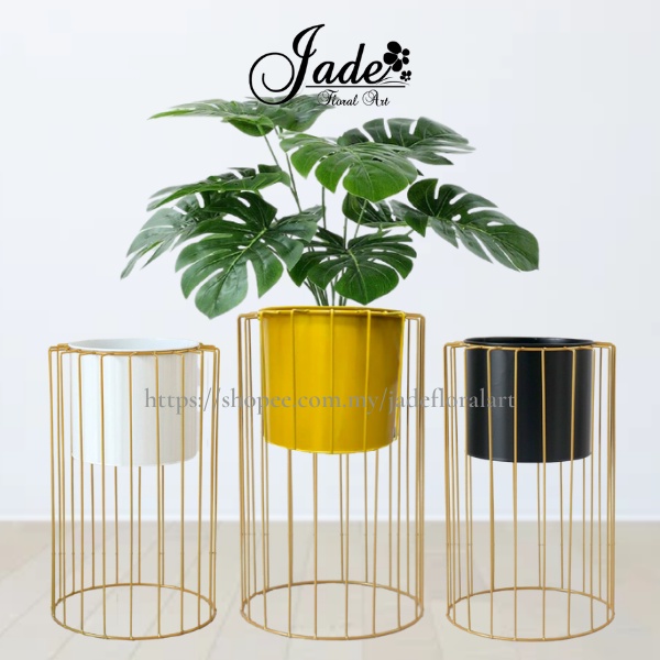 METAL STAND VASE / FLOWER POT / PASU BUNGA / NORDIC VASE / PASU BESI ...