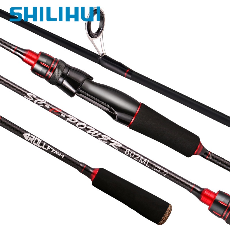 SHILIHUI Fishing Rod M / ML Spinning Casting Lure 7-30g Drag 5kg Joran ...