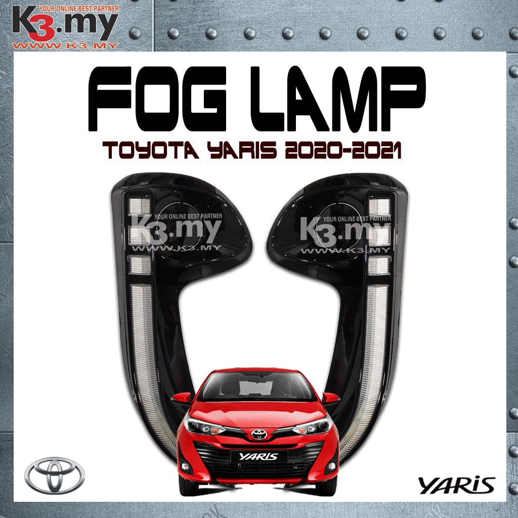 thumbnail image 2 of Pair Of Halogen Fog Lights For 2015-2017 Toyota Yaris Vios Sedan Left And Right H16 Bulbs 2 of 6