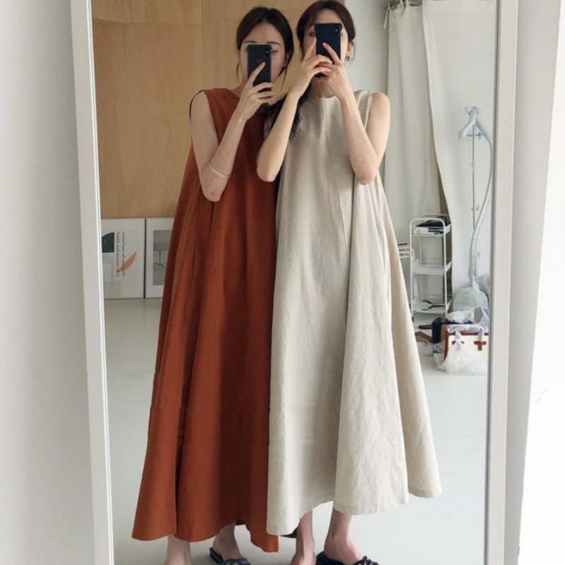 Muji linen clearance dress