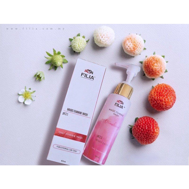 🔥HOT ITEM🔥FEMININE WASH FILIA 💯🍓(FREE GIFT TESTER FW 5ML) | Shopee Malaysia