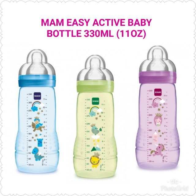 MAM EASY ACTIVE BABY BOTTLE 330ML (BLUE)