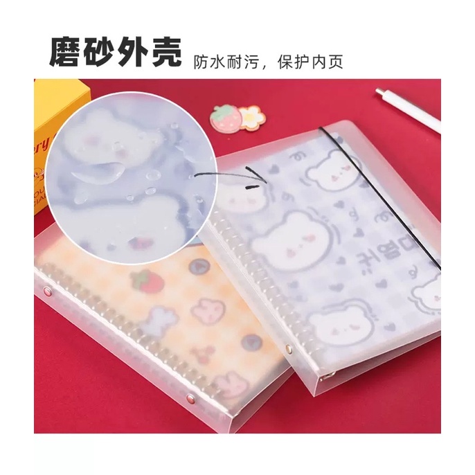 Binder book A5 B5 24 metal shackle holes with 160 pages of paper ...