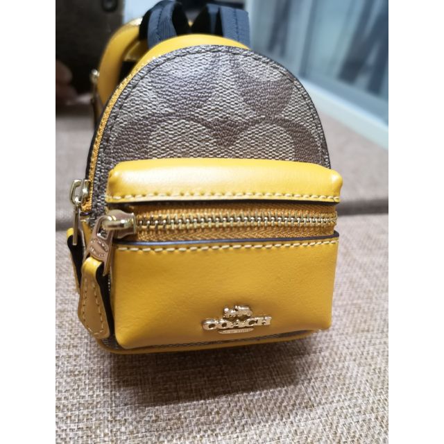 Coach shop keychain backpack