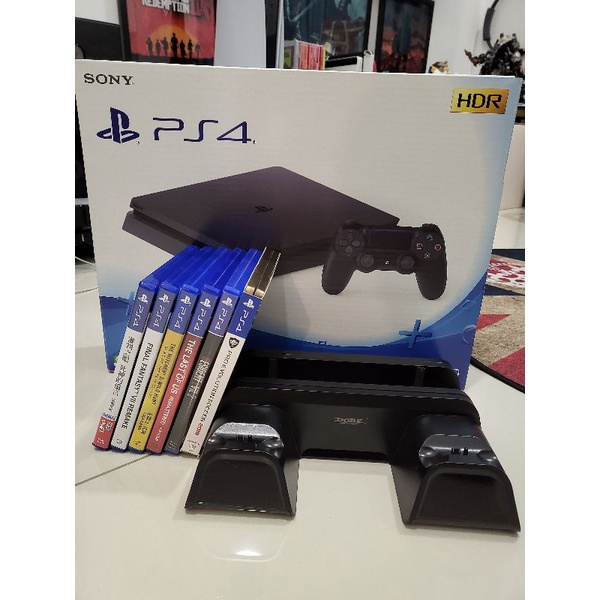 PS4 SLIM 500 GB WITH BOX COMPLETE SET (USED) | Shopee Malaysia