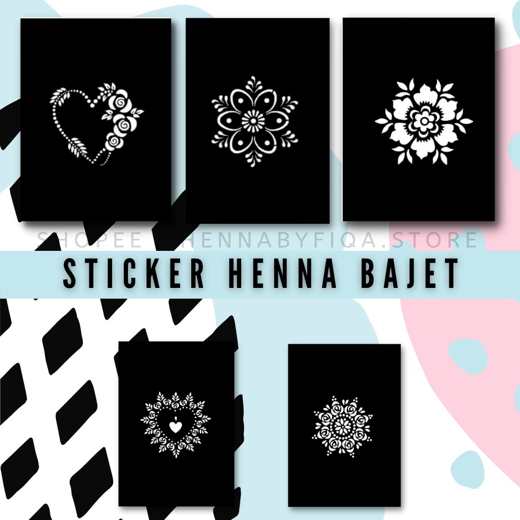 🔥STICKER HENNA KIDS 20 DESIGN🔥UPDATE 4 NEW DESIGN READY STOCK | Shopee ...
