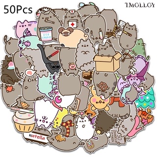 T] 50Pcs/Set Pusheen Stickers Pusheen Things Waterproof Stickers Decal for  Toys