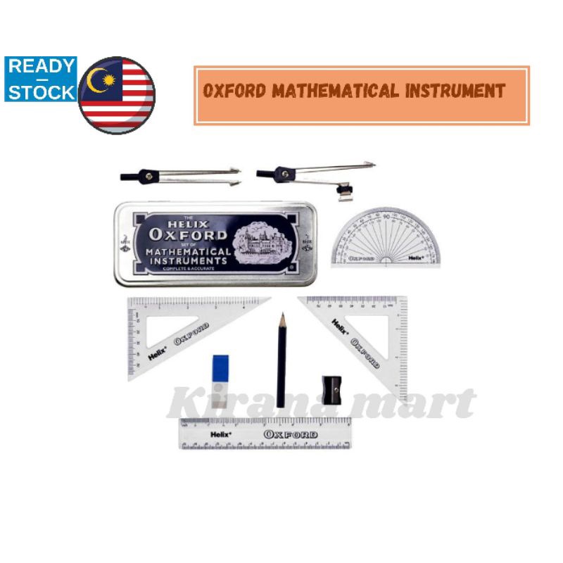 Oxford Geometry Set / Mathematical Instrument / Set Geometri Shopee