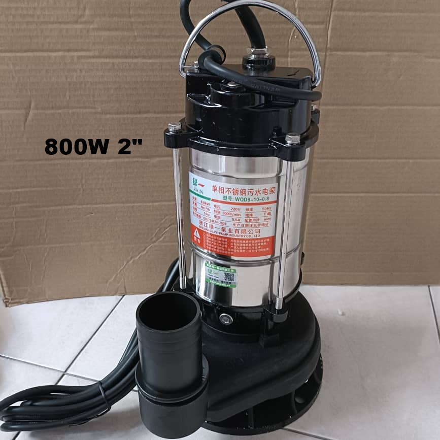 STAINLESS STEEL SUBMERSIBLE HIGH HEAD SEWAGE WATER PUMP | Shopee Malaysia