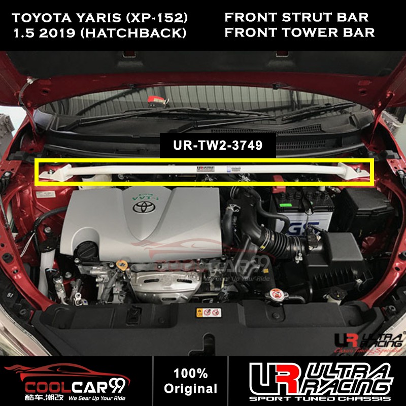 Ultra Racing Bar Toyota Yaris (XP152) 1.5 2019 Safety Bar Front Tower
