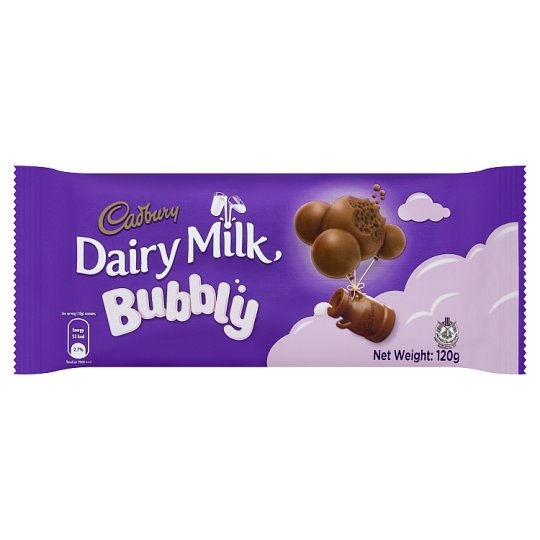 Cadbury Dairy Milk Bubbly Chocolate Bar 120g Shopee Malaysia