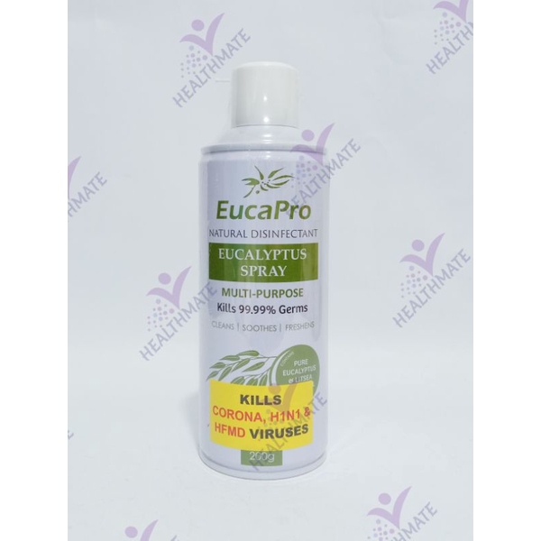 Eucapro Natural Disinfectant Multi-Purpose Eucalyptus Spray (200g ...