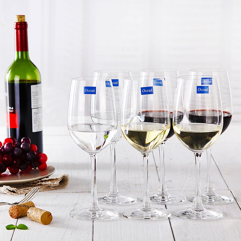 (6pcs) Ocean Madison Red Wine Stem Glass 15oz Drink Set Fine Dining ...