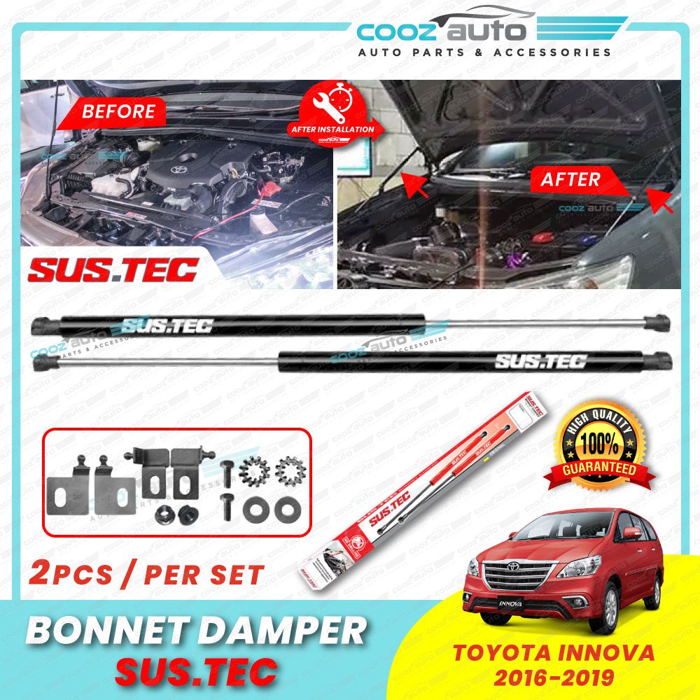 Toyota Innova 2016 - 2021 Sustec Front Hood Damper Bonnet Gas Lifter ...