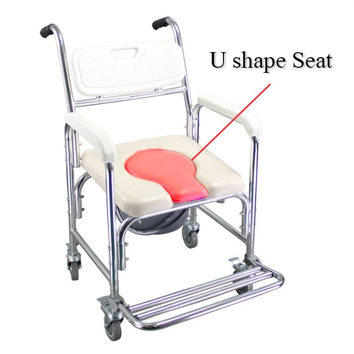 Special Promotion Mintcare U shape Commode Wheelchair Bathroom Shower