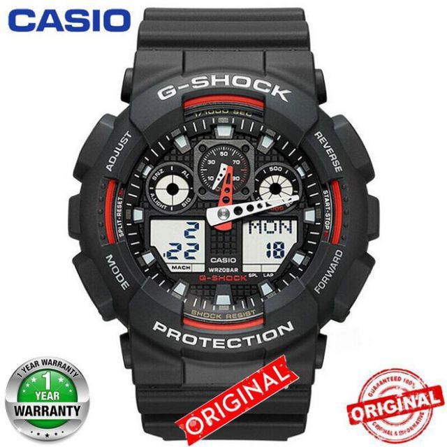 G shock best sale ga100 set time