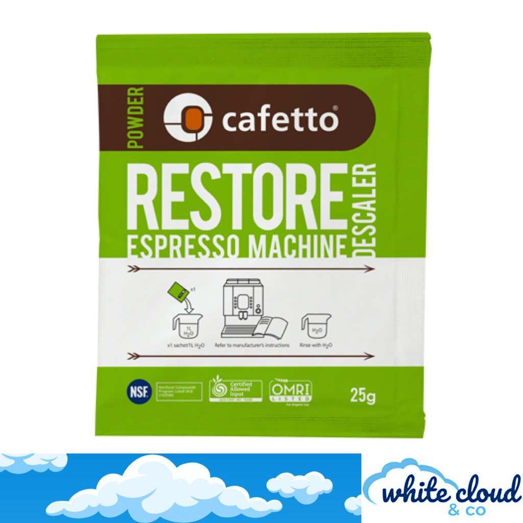 Cafetto Restore Organic Descaler (25g sachet) Breville, DeLonghi