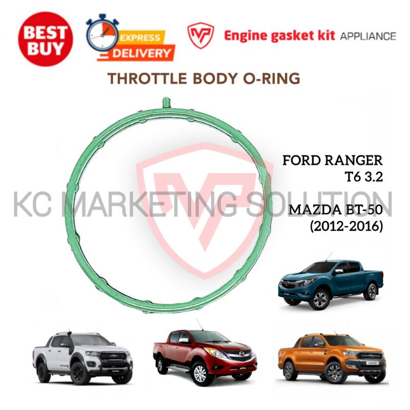 Throttle Body O-Ring Ford Ranger T6 3.2 / Mazda BT-50 3.2 2012-2016 ...