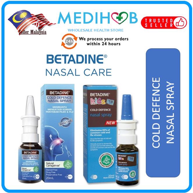 Betadine Adult (EXP08/2025) / Betadine Kids (EXP02/2026) Cold Defence