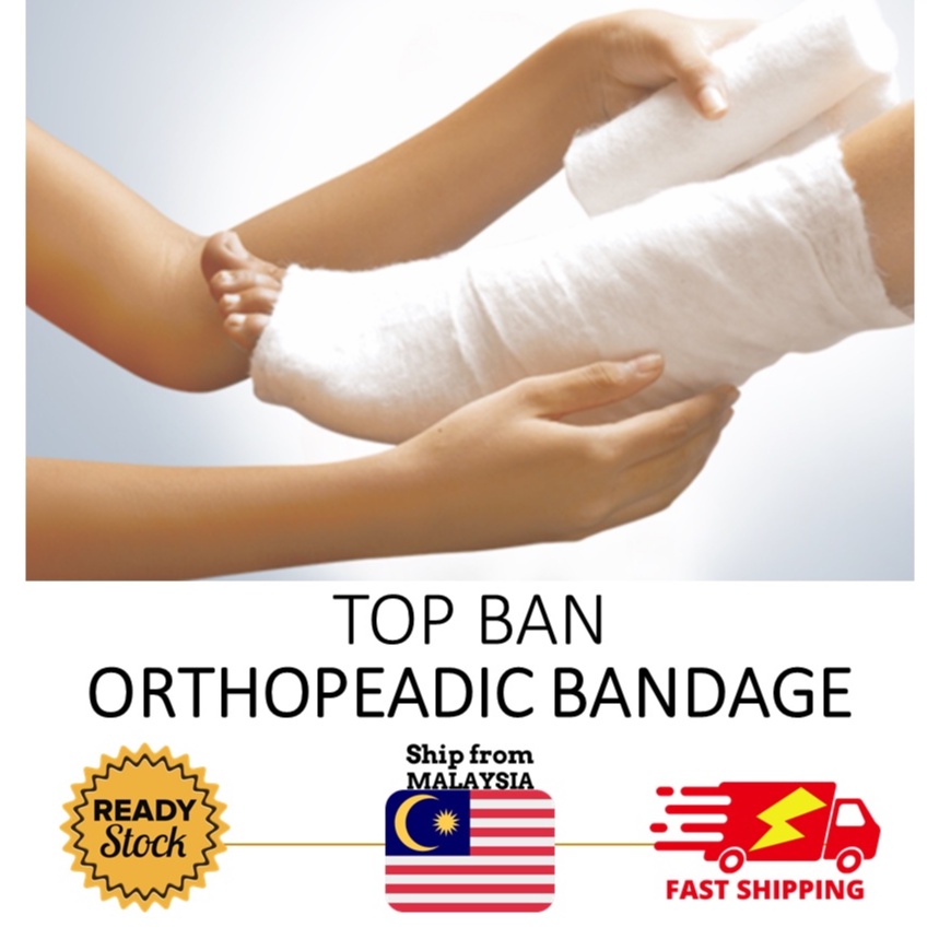 Top Ban Orthopeadic Bandage (3 Meter) - 1's (5cm/7.5cm/10cm) | Shopee ...