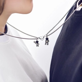 Magnetic Couple Necklace Friendship Heart Pendant