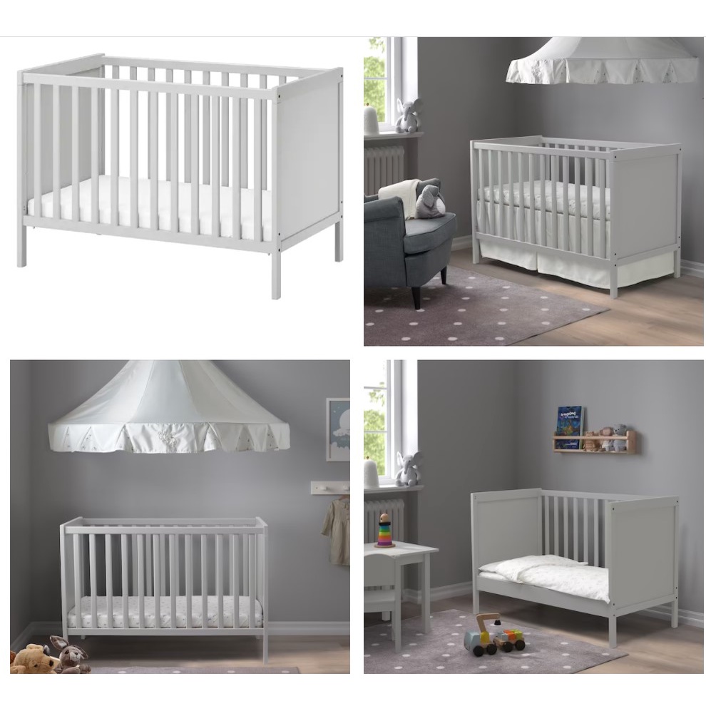 READY STOCK ORIGINAL IKEA Baby Cot Baby Crib Bedside Cot SNIGLAR SOLGUL SUNDVIK SMAGORA 60x120 cm Shopee Malaysia