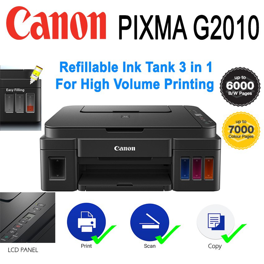 CANON PIXMA G2010 3 IN 1 PRINTER | Shopee Malaysia