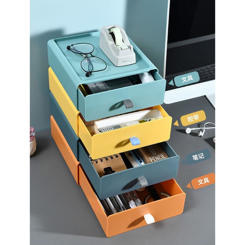 🌈Storage Organizer Stackable Desktop Organisation Drawers | Shopee Malaysia