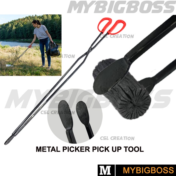 Metal Picker Pick Up Tool Trash Picker Garbage Picker Barbecue Tongs