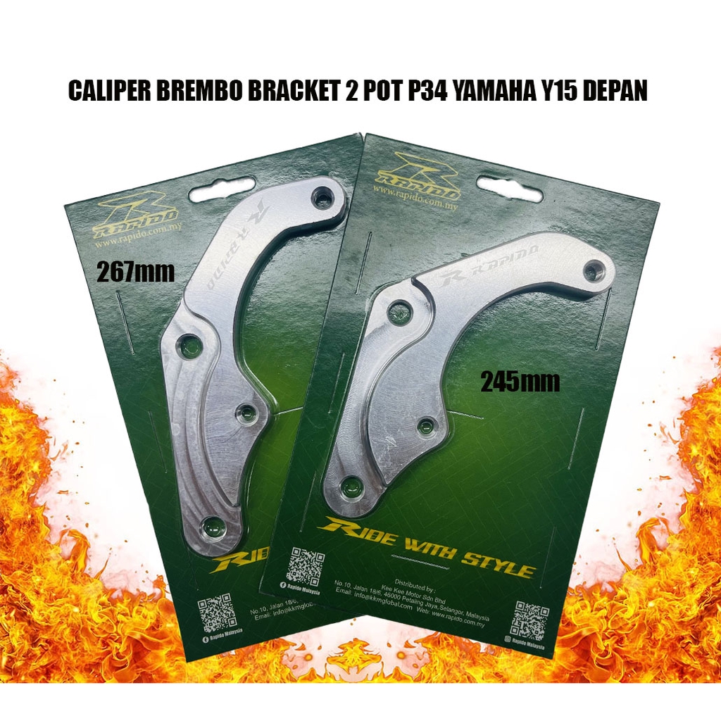 CALIPER BREMBO CALIPER NISSIN BRACKET YAMAHA Y15 V1 V2 / Y15ZR V1 V2 2