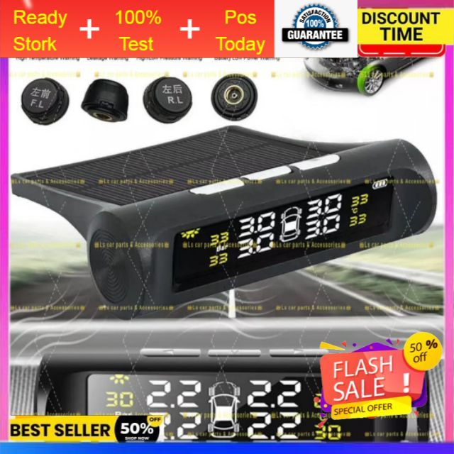 TPMS TIRE AIR PRESSURE SYSTEM MONITER LCD alarm Warning meter ...