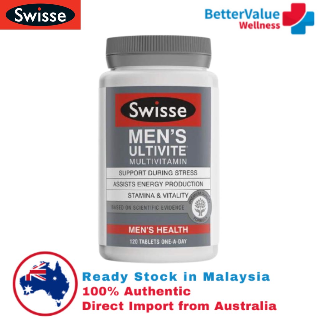 [100 Authentic] Swisse Men S Ultivite Multivitamin 120 Tablets Shopee Malaysia