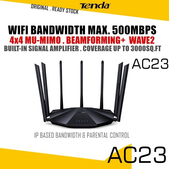 Tenda AC1200 Dual Band Smart WiFi Router, Gigabit Ethernet（AC10U）