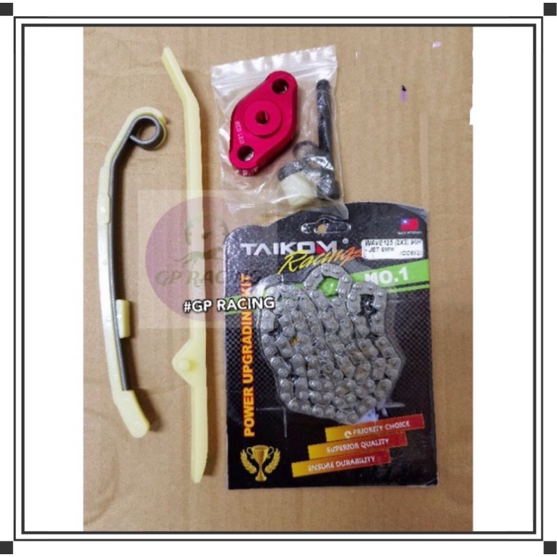 WAVE125 RACING TENSIONER SET CHAIN GUIDE TIMING CHAIN WAVE 125 JET 3MM